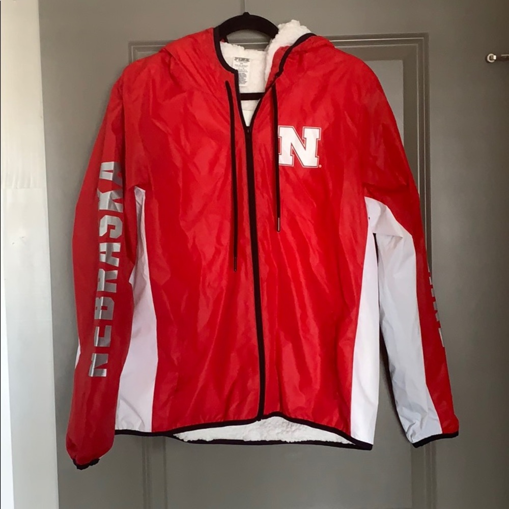 NWT University of Nebraska sherpa rain jacket